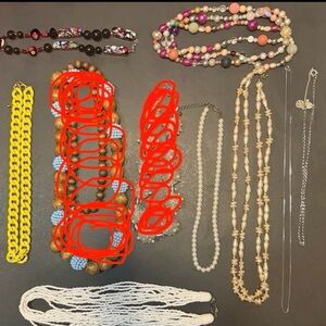 8 Colorful Necklace bundle